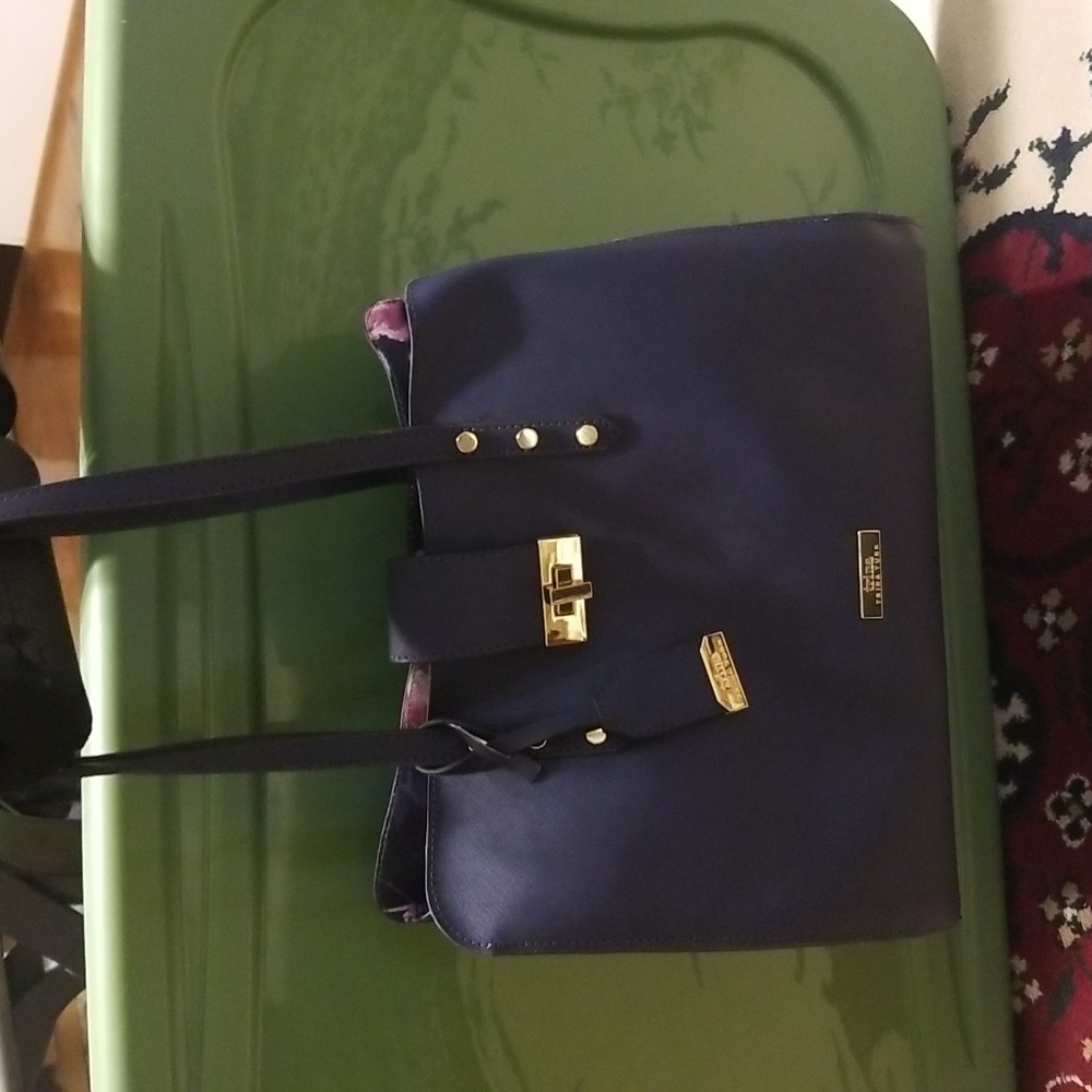 Trina Turk navy bag